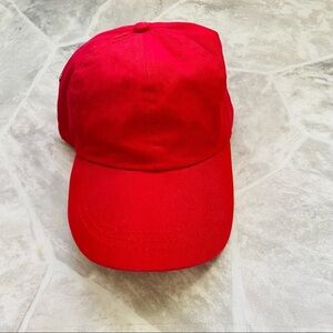 NWOT HEAD SHOTS red mens adjustable baseball cap